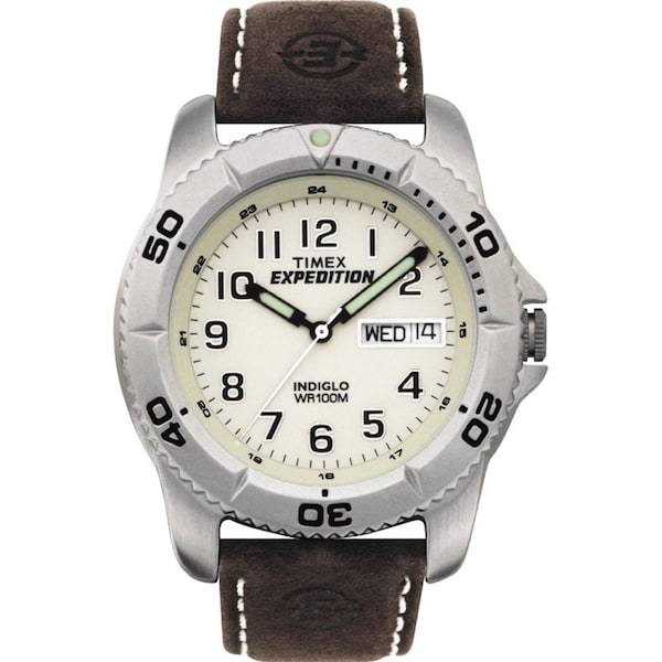 Timex Expedition Men&#39;s Traditional Silver/Brown T46681